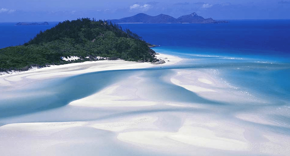 Белый пляж в Австралии